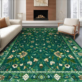 Vibrant Green Geometric Motif(Green)