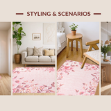 Cute Shaggy Contemporary Flair(Pink)