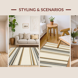 Sophisticated Warm Toned Stripes(Beige)