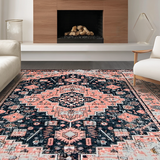 Rustic Salmon Toned Trellis Design(Gray)