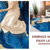 Artful Swirling Marble Effect(Blue)
