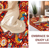 Lively Ornate Avian Decor Style(Red)