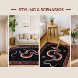 Stylish Modern Snake Graphic(Black)