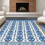 Modern Nautical Patterned Mat(Blue)