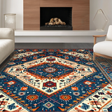 Classic Textured Medallion Design(Blue)