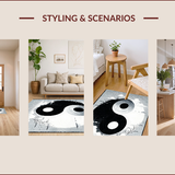 Yin Yang Black and White Meditation Space(Black)