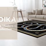 Abstract Serpent Motif Elegance(Blue)