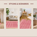 Ultra Soft Area Rug, Non Slip, Stain Resistant, Washable Area Rugs for Living Room, Bedroom, Western Cowgirl Door Mat(Pink) - ODIKA