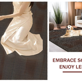 Artful Fluffy Patterned Decor(Brown)