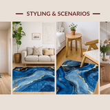 Sophisticated Gold Accented Design(Blue)
