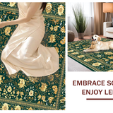 Vintage Floral Textured Elegance(Green)