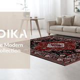 Timeless Monochrome Lattice Design(Red)