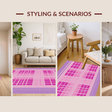 Unique Purple Check Appeal(Pink)