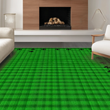 Cozy Green and Black Textiles(Green)