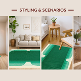 Stylish Fluid Geometric Lines(Green)