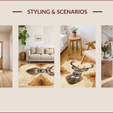 Animal Print Accent for Rustic Decor(Beige)