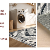 Tribal Gray Abstract Arrangement(Black)