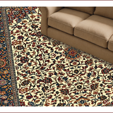 Traditional Floral Entryway for High Traffic Areas(Ivory)