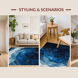 Celestial Blue Starry Motif(Blue)