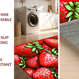 Quirky Pink Fruit Motif(Red)