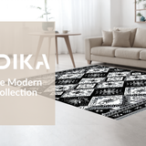 Vibrant Monochrome Geometric Flair(Black)