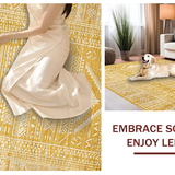 Artistic Mustard Floral Composition(Gold)