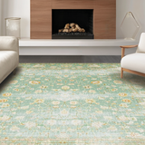 Rustic Distressed Floral Elegance(Blue)