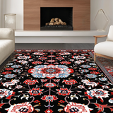 Luxurious Red Damask(Black)