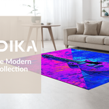 Vivid Modern Geometric Composition(Blue)