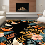 Whimsical Bright Floral Elegance(Black)
