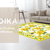 Classic Curved Floral Aesthetic(Yellow)