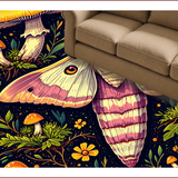 Ultra Soft Area Rug, Non Slip, Stain Resistant, Washable Area Rugs for Living Room, Bedroom, Witchy Farmhouse Fantasy(Purple) - ODIKA