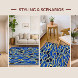 Contemporary Gradient Swirls(Blue)
