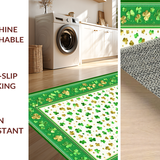 Luxurious Clover Print Elegance(Green)