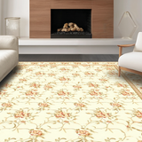 Elegant Curvilinear Floral Flourish(Beige)