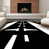 Whimsical Airport Scene Decorative(Black)