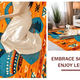 Artful Elephant Motif in Blue(Orange)