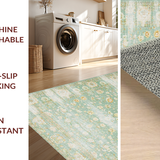 Rustic Distressed Floral Elegance(Blue)