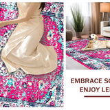 Artful Lived In Damask Design(Red)