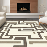 Cozy Neutral Toned Medallion Style(Beige)