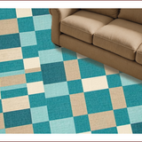 Vibrant Turquoise Geometric Elegance(Blue)