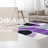 Modern Abstract Half Moon(Purple)