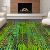 Elegant Hued Geometric Print(Green)