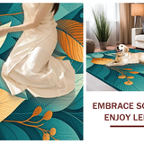 Modern Irregular Geometric Floral Style(Blue)