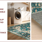 Chic Green Tiled Design(Blue)