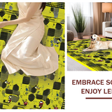 Trendy Monochrome Graphic Appeal(Yellow)