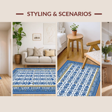 Modern Nautical Patterned Mat(Blue)
