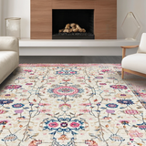 Artful Textured Floral Elements(Ivory)