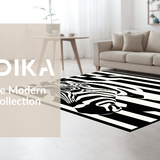 Vibrant Abstract Nature Inspired Print(Black)