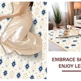 Geometric Star Motif in Pastel(White)
